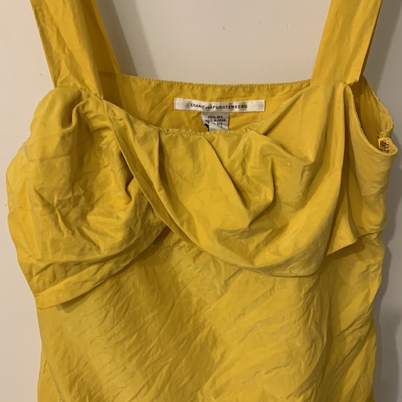 DVF Silk yellow top - Picture 4 of 5